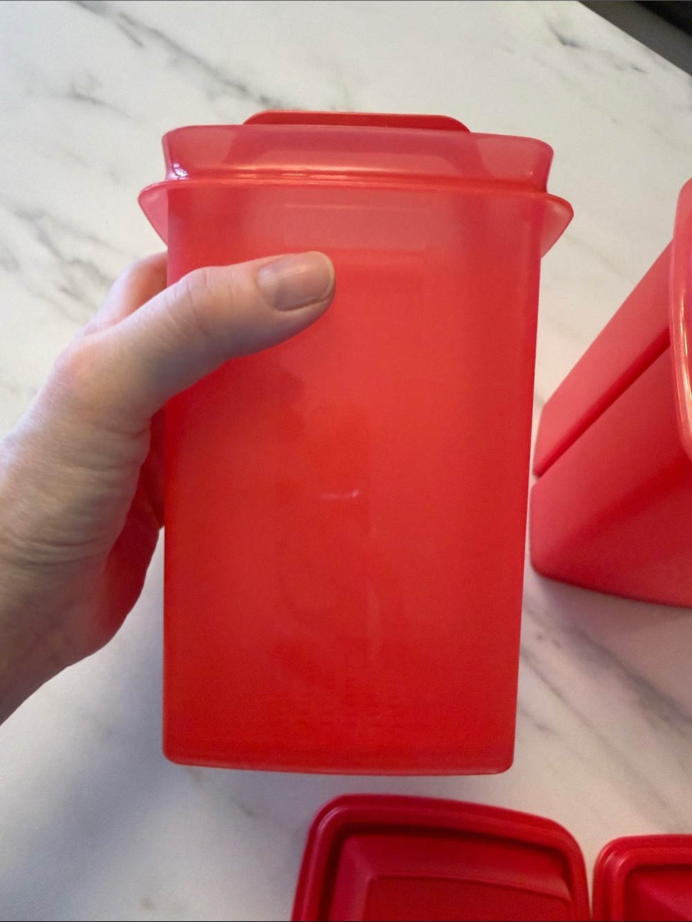 Tupperware 2 Small Pick-A-Deli Food Storage Container with Handle - Picture 5 of 10